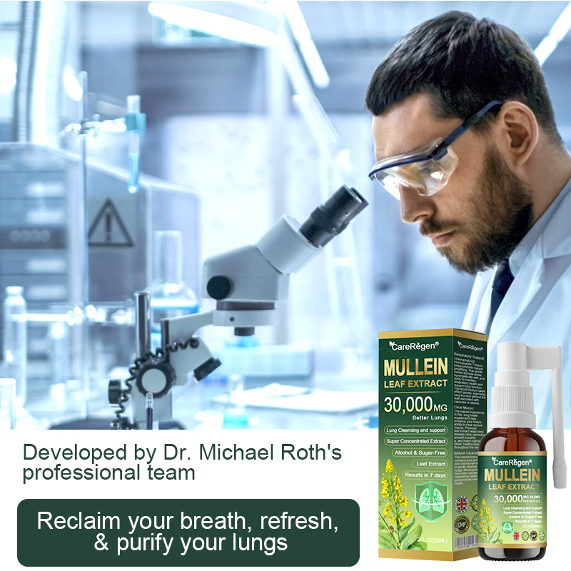𝗢𝗳𝗳𝗶𝗰𝗶𝗮𝗹 | CareRegen® Organic Lung Cleansing Mullein Leaf Extract Spray  𝐂𝐥𝐢𝐧𝐢𝐜𝐚𝐥𝐥𝐲 𝐩𝐫𝐨𝐯𝐞𝐧, 𝐡𝐢𝐠𝐡𝐥𝐲 𝐜𝐨𝐧𝐜𝐞𝐧𝐭𝐫𝐚𝐭𝐞𝐝 𝐟𝐨𝐫𝐦𝐮𝐥𝐚 𝐭𝐡𝐚𝐭 𝐫𝐞𝐥𝐢𝐞𝐯𝐞𝐬 𝐜𝐨𝐮𝐠𝐡, 𝐩𝐡𝐥𝐞𝐠𝐦, 𝐚𝐬𝐭𝐡𝐦𝐚 & 𝐂𝐎𝐏𝐃 — 𝐛𝐫𝐞𝐚𝐭𝐡𝐞 𝐞𝐚𝐬𝐢𝐞𝐫, 𝐟𝐚𝐬𝐭𝐞𝐫.🛡️🗓️