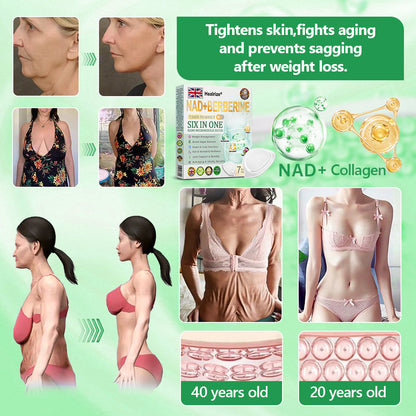 Official Store | 👩‍⚕️🌿 Healrize® 6-in-1 NAD+ Berberine All-in-One Body-Shaping Nano Microneedle Patch Suitable for: Obesity / Cardiovascular health / Diabetes / Sleep apnea / Gut health / Joint issues / And more health needs 🩹✅