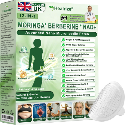 𝑶𝒇𝒇𝒊𝒄𝒊𝒂𝒍 𝑺𝒕𝒐𝒓𝒆  |  H𝐞a𝐥r𝐢z𝐞® 1𝟐-𝐈N-1 M𝐨r𝐢n𝐠a * B𝐞r𝐛e𝐫i𝐧e * N𝐀D+ 𝐀d𝐯a𝐧c𝐞d N𝐚n𝐨 𝐌i𝐜r𝐨n𝐞e𝐝l𝐞 𝐏a𝐭c𝐡 (𝐎𝐧𝐜𝐞 𝐃𝐚𝐢𝐥𝐲, 𝐯𝐢𝐬𝐢𝐛𝐥𝐞 𝐜𝐡𝐚𝐧𝐠𝐞𝐬 𝐢𝐧 𝟕 𝐝𝐚𝐲𝐬） F𝐨r 𝐎𝐛𝐞𝐬𝐢𝐭𝐲, 𝐋o𝐨s𝐞 𝐒k𝐢n, 𝐃𝐢𝐚𝐛𝐞𝐭𝐞𝐬, 𝐒𝐥𝐞𝐞𝐩 𝐀𝐩𝐧𝐞𝐚, 𝐀𝐧𝐝 𝐉𝐨𝐢𝐧𝐭 𝐈𝐬𝐬𝐮𝐞𝐬 🚛🗓️
