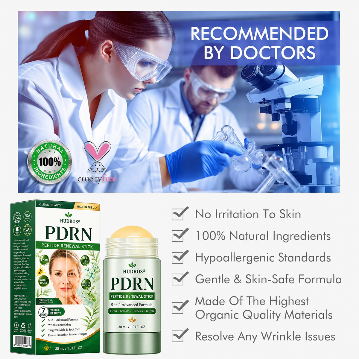 Hudros® 👨‍⚕️𝑷𝑫𝑹𝑵 𝑨𝒏𝒕𝒊-𝑨𝒈𝒊𝒏𝒈 & 𝑻𝒂𝒓𝒈𝒆𝒕𝒆𝒅 𝑺𝒑𝒐𝒕 𝑹𝒆𝒏𝒆𝒘𝒂𝒍 𝑺𝒕𝒊𝒄𝒌（𝑯𝒆𝒍𝒑𝒔 𝑺𝒎𝒐𝒐𝒕𝒉 𝑾𝒓𝒊𝒏𝒌𝒍𝒆𝒔, 𝑺𝒖𝒑𝒑𝒐𝒓𝒕 𝑭𝒊𝒓𝒎𝒆𝒓-𝑳𝒐𝒐𝒌𝒊𝒏𝒈 𝑺𝒌𝒊𝒏, 𝒂𝒏𝒅 𝑰𝒎𝒑𝒓𝒐𝒗𝒆 𝑻𝒉𝒆 𝑨𝒑𝒑𝒆𝒂𝒓𝒂𝒏𝒄𝒆 𝑶𝒇 𝑽𝒊𝒔𝒊𝒃𝒍𝒆 𝑺𝒑𝒐𝒕𝒔）🟧