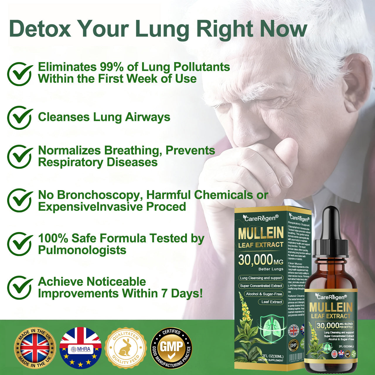 𝗢𝗳𝗳𝗶𝗰𝗶𝗮𝗹 𝗦𝘁𝗼𝗿𝗲:CareRegen® 𝗢𝗿𝗴𝗮𝗻𝗶𝗰 𝗟𝘂𝗻𝗴 𝗖𝗹𝗲𝗮𝗻𝘀𝗶𝗻𝗴 𝗠𝘂𝗹𝗹𝗲𝗶𝗻 𝗟𝗲𝗮𝗳 𝗘𝘅𝘁𝗿𝗮𝗰𝘁 𝗗𝗿𝗼𝗽𝘀  𝐂𝐥𝐢𝐧𝐢𝐜𝐚𝐥𝐥𝐲 𝐩𝐫𝐨𝐯𝐞𝐧, 𝐡𝐢𝐠𝐡𝐥𝐲 𝐜𝐨𝐧𝐜𝐞𝐧𝐭𝐫𝐚𝐭𝐞𝐝 𝐟𝐨𝐫𝐦𝐮𝐥𝐚 𝐭𝐡𝐚𝐭 𝐫𝐞𝐥𝐢𝐞𝐯𝐞𝐬 𝐜𝐨𝐮𝐠𝐡, 𝐩𝐡𝐥𝐞𝐠𝐦, 𝐚𝐬𝐭𝐡𝐦𝐚 & 𝐂𝐎𝐏𝐃 — 𝐛𝐫𝐞𝐚𝐭𝐡𝐞 𝐞𝐚𝐬𝐢𝐞𝐫, 𝐟𝐚𝐬𝐭𝐞𝐫. 🌬️🍃